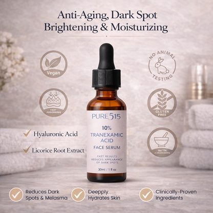 PURE515 - 10% Tranexamic Acid Face Serum - Fade Dark Spots Fast 30ml